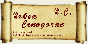 Mrkša Crnogorac vizit kartica